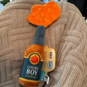 Bark Gourd Boy Beer Plush Dog Toy